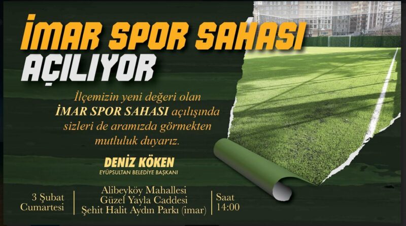 İMARSPOR SAHASINA KAVUŞUYOR